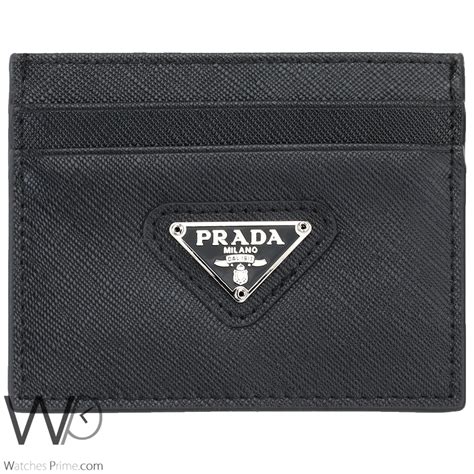 prada long card holder wallet|Prada card holder with zipper.